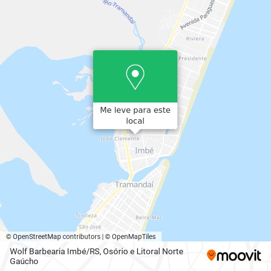 Wolf Barbearia Imbé/RS mapa