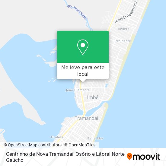 Centrinho de Nova Tramandaí mapa