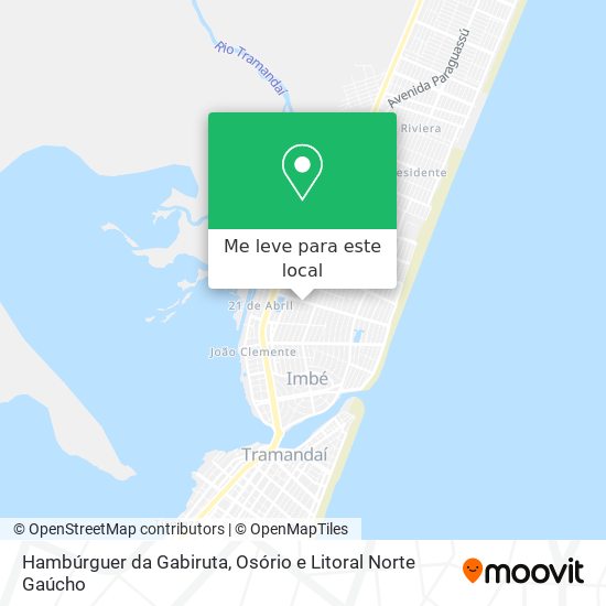 Hambúrguer da Gabiruta mapa