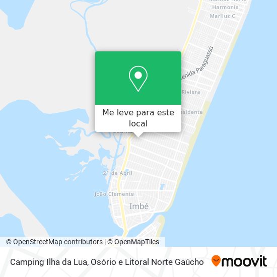 Camping Ilha da Lua mapa