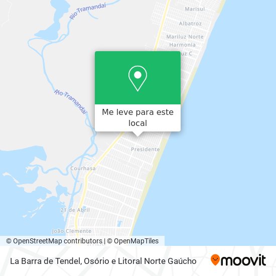 La Barra de Tendel mapa
