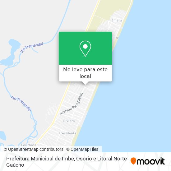Prefeitura Municipal de Imbé mapa
