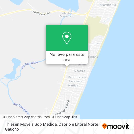 Thiesen Móveis Sob Medida mapa