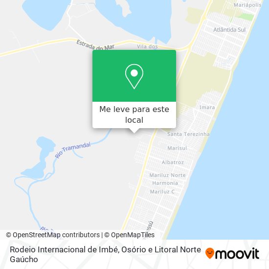 Rodeio Internacional de Imbé mapa