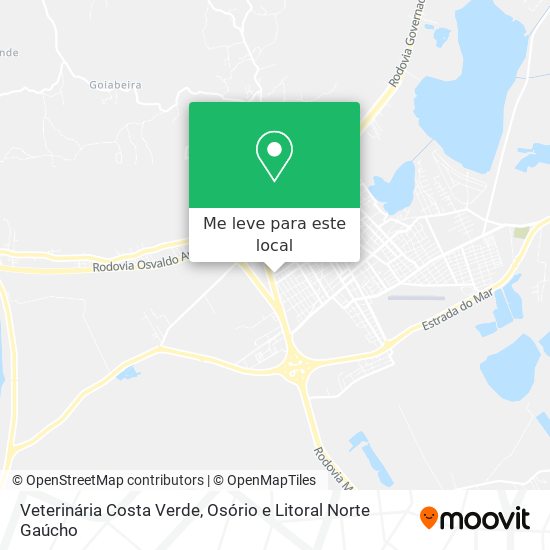 Veterinária Costa Verde mapa