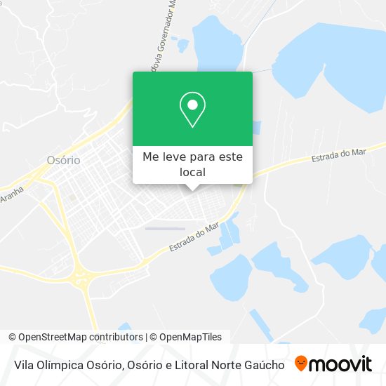Vila Olímpica Osório mapa