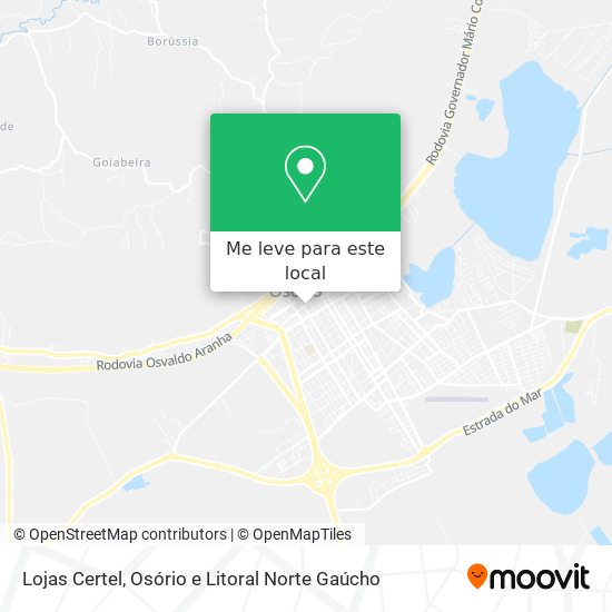 Lojas Certel mapa