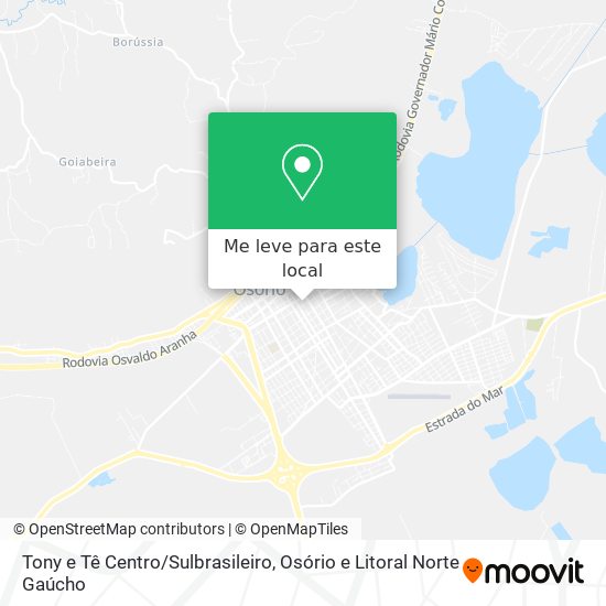 Tony e Tê Centro/Sulbrasileiro mapa