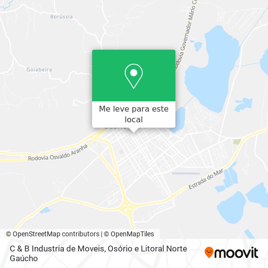 C & B Industria de Moveis mapa