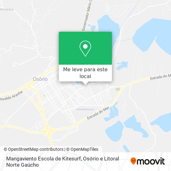 Mangaviento Escola de Kitesurf mapa