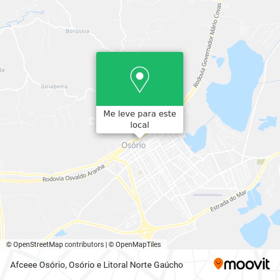 Afceee Osório mapa