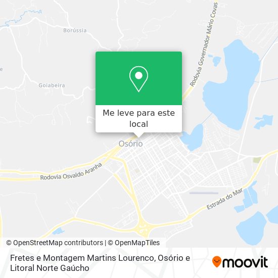 Fretes e Montagem Martins Lourenco mapa