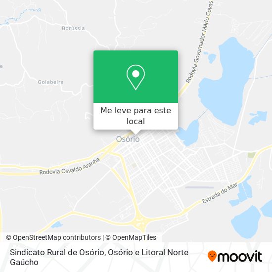 Sindicato Rural de Osório mapa