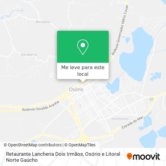 Retaurante Lancheria Dois Irmãos mapa