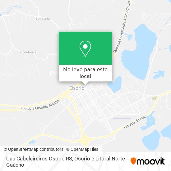 Uau Cabeleireiros Osório RS mapa