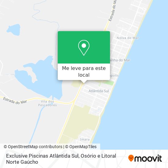 Exclusive Piscinas Atlântida Sul mapa