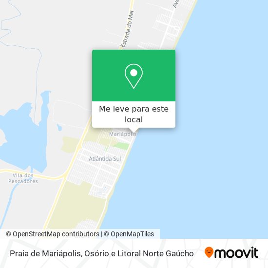 Praia de Mariápolis mapa