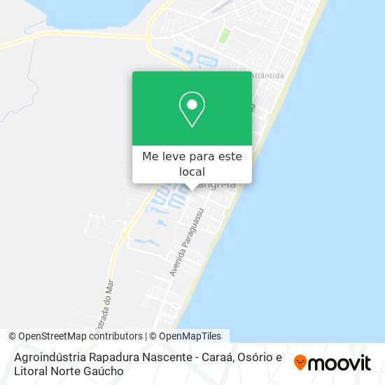 Agroindústria Rapadura Nascente - Caraá mapa