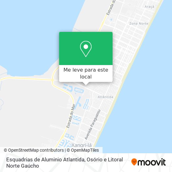 Esquadrias de Aluminio Atlantida mapa
