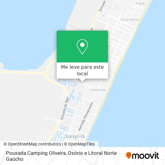 Pousada Camping Oliveira mapa