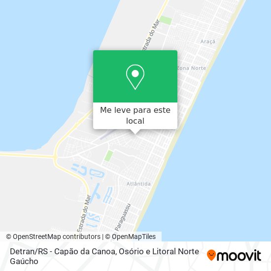 Detran/RS - Capão da Canoa mapa