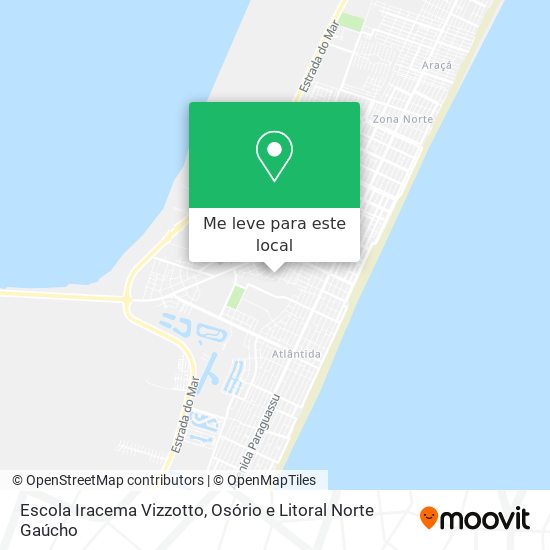 Escola Iracema Vizzotto mapa