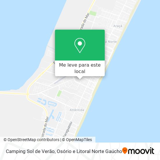 Camping Sol de Verão mapa