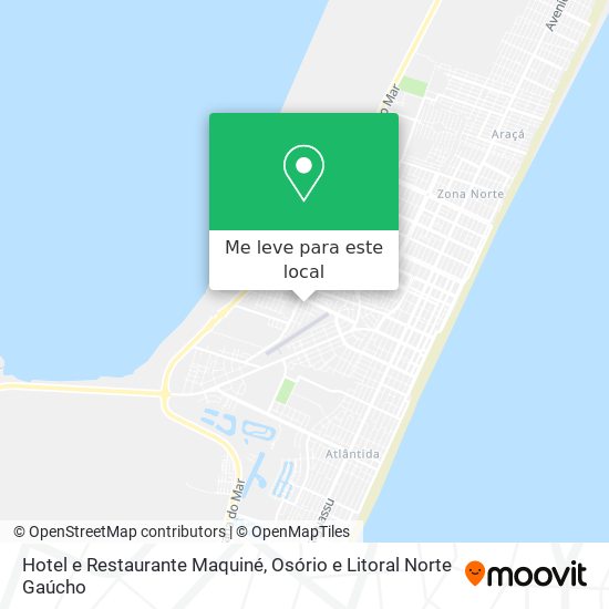 Hotel e Restaurante Maquiné mapa