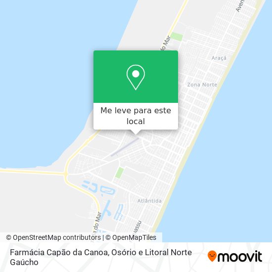 Farmácia Capão da Canoa mapa