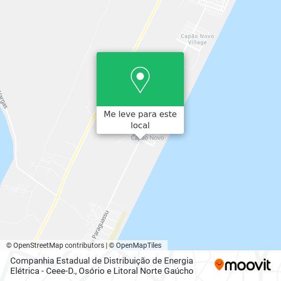 Companhia Estadual de Distribuição de Energia Elétrica - Ceee-D. mapa