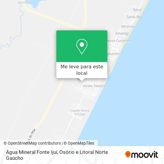 Água Mineral Fonte Ijuí mapa