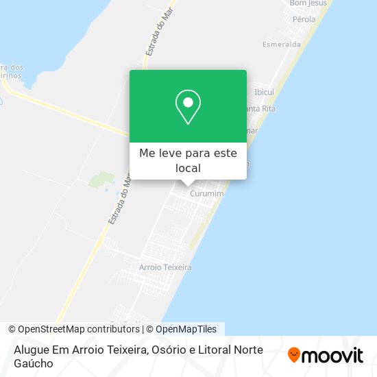 Alugue Em Arroio Teixeira mapa