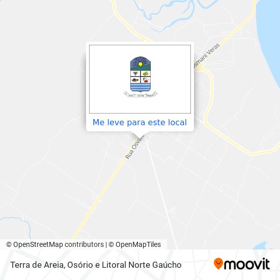 Terra de Areia mapa