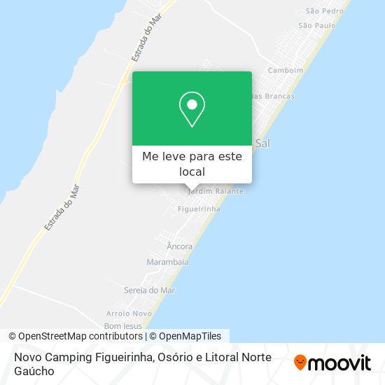 Novo Camping Figueirinha mapa