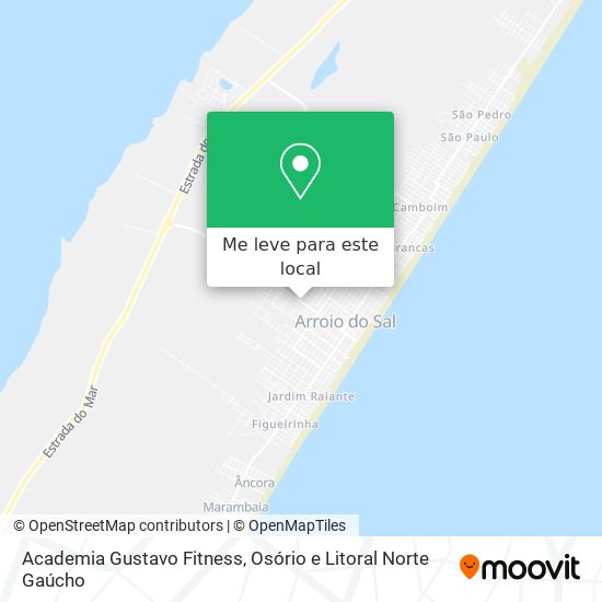 Academia Gustavo Fitness mapa