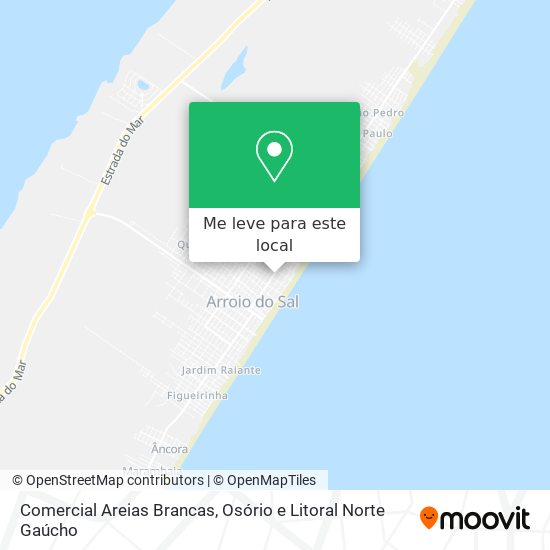 Comercial Areias Brancas mapa