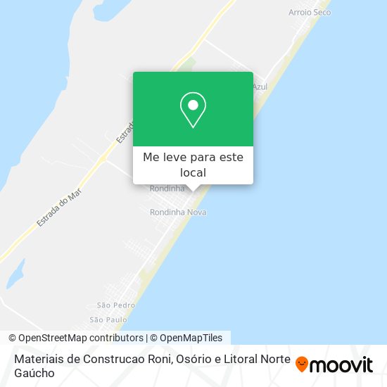 Materiais de Construcao Roni mapa