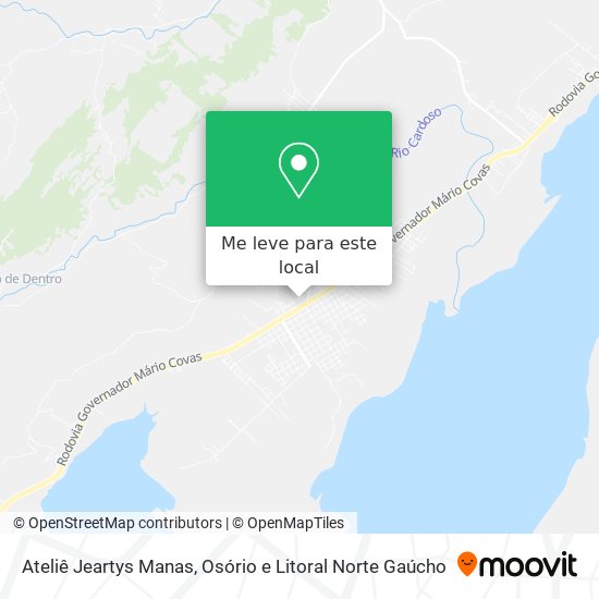 Ateliê Jeartys Manas mapa