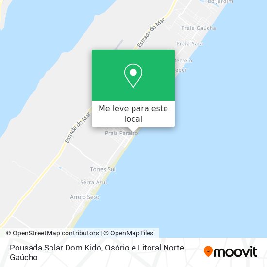 Pousada Solar Dom Kido mapa