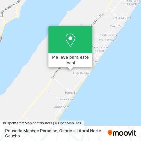 Pousada Manège Paradiso mapa
