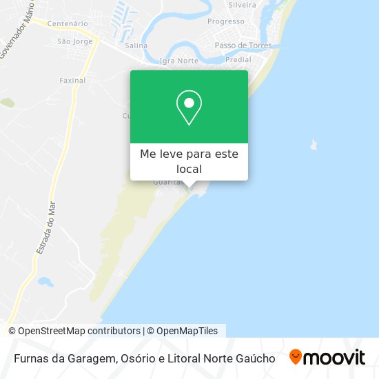 Furnas da Garagem mapa