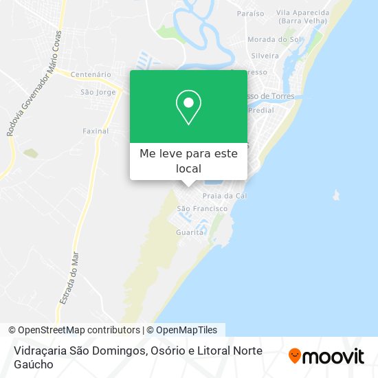 Vidraçaria São Domingos mapa