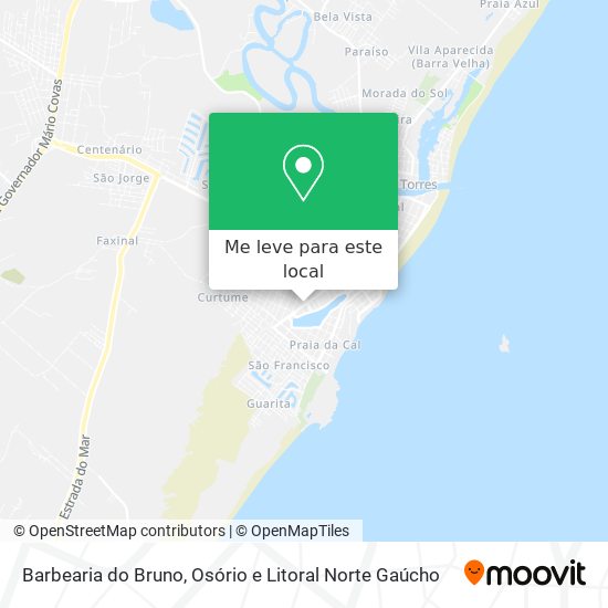 Barbearia do Bruno mapa
