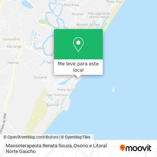 Massoterapeuta Renata Souza mapa