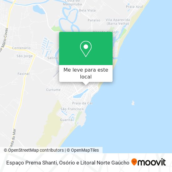 Espaço Prema Shanti mapa