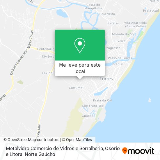 Metalvidro Comercio de Vidros e Serralheria mapa