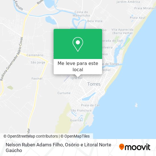 Nelson Ruben Adams Filho mapa