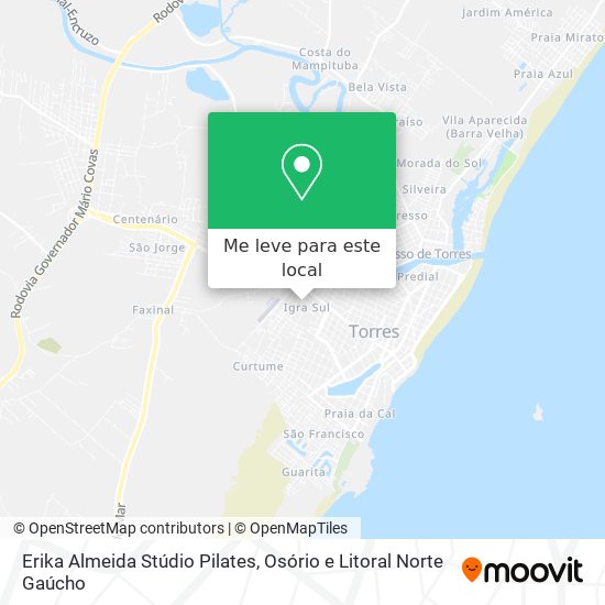 Erika Almeida Stúdio Pilates mapa
