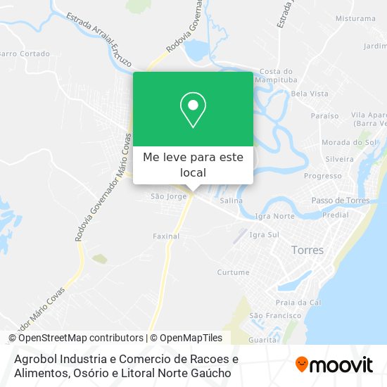 Agrobol Industria e Comercio de Racoes e Alimentos mapa