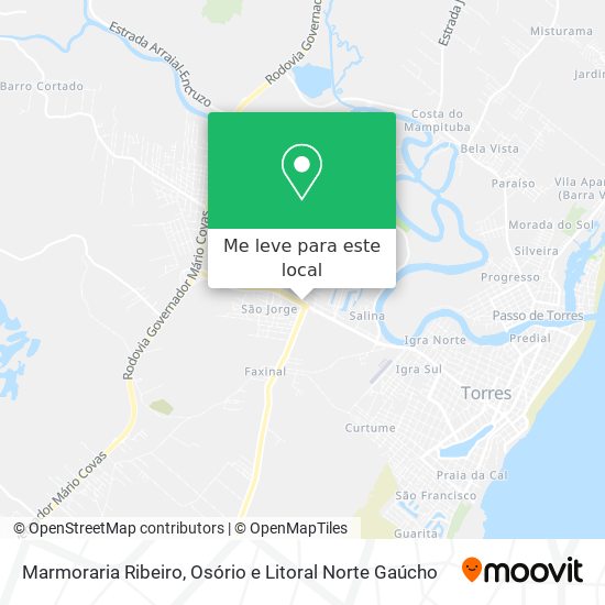 Marmoraria Ribeiro mapa